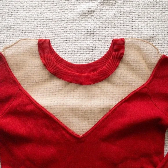 Lucy Paris Red Long Sleeve Shirt - Picture 2 of 4